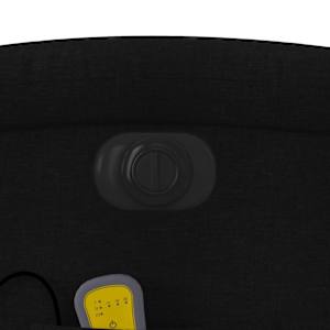 Elektrické masážní polohovací křeslo černé textil - obrázek 12
