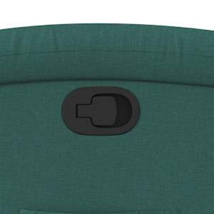 Zvedací polohovací křeslo tmavě zelené textil - obrázek 12