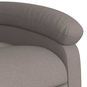 Zvedací masážní polohovací křeslo taupe textil - obrázek 11