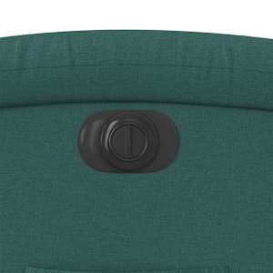 Elektrické zvedací polohovací křeslo tmavě zelené textil - obrázek 12