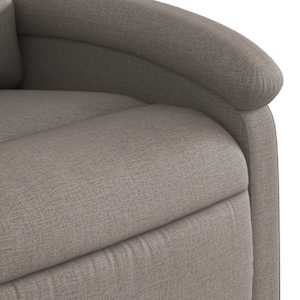 Elektrické masážní polohovací křeslo taupe textil - obrázek 11
