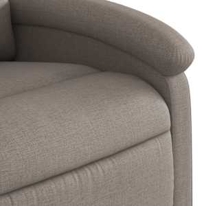 Zvedací masážní polohovací křeslo taupe textil - obrázek 11