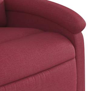 Elektrické zvedací masážní polohovací křeslo vínové textil - obrázek 12