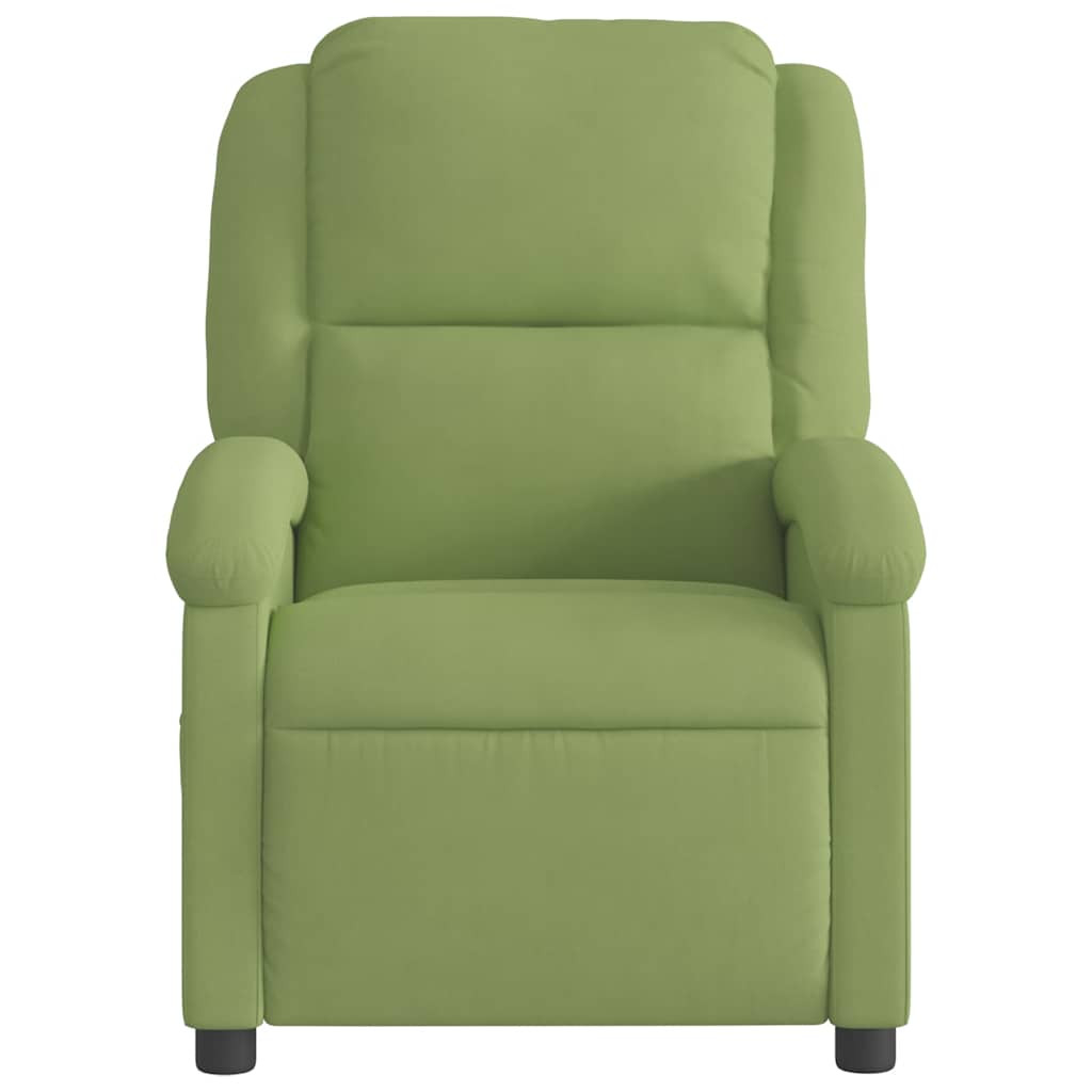 vidaXL Fauteuil elektrisch verstelbaar fluweel lichtgroen
