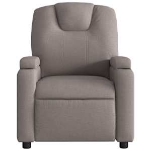 Elektrické polohovací křeslo taupe textil - obrázek 9