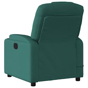 Elektrické masážní polohovací křeslo tmavě zelené textil - obrázek 5
