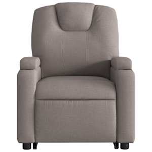Zvedací polohovací křeslo taupe textil - obrázek 9