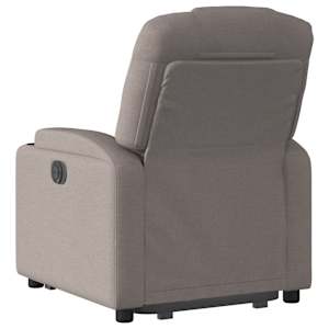 Elektrické zvedací polohovací křeslo taupe textil - obrázek 5