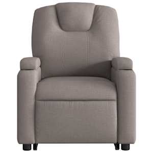 Elektrické zvedací polohovací křeslo taupe textil - obrázek 9