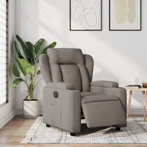 Elektrické polohovací křeslo taupe textil - obrázek 15