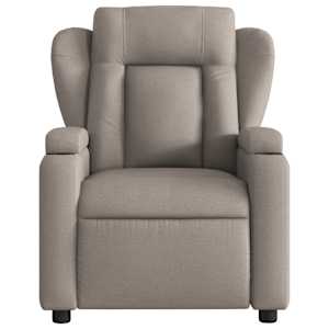 Elektrické polohovací křeslo taupe textil - obrázek 9