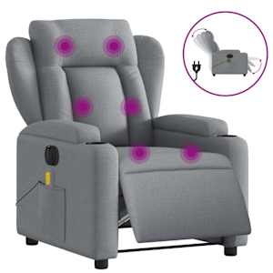 vidaXL elektriline massaažitool, helehall, kangas