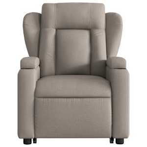 Zvedací polohovací křeslo taupe textil - obrázek 9