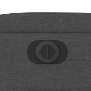 Elektrické polohovací křeslo tmavě šedé textil - obrázek 12