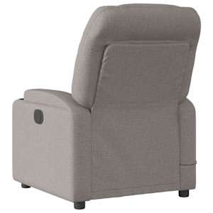Elektrické masážní polohovací křeslo taupe textil - obrázek 5
