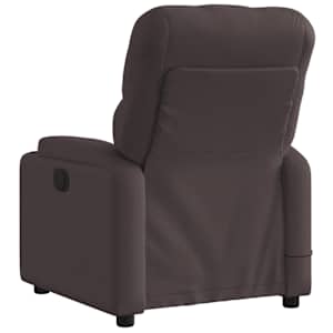 Elektrické masážní polohovací křeslo tmavě hnědé textil - obrázek 5
