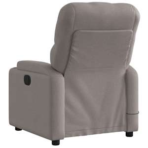 Elektrické masážní polohovací křeslo taupe textil - obrázek 5