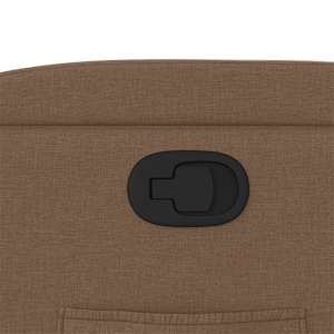 Zvedací polohovací křeslo hnědé textil - obrázek 12