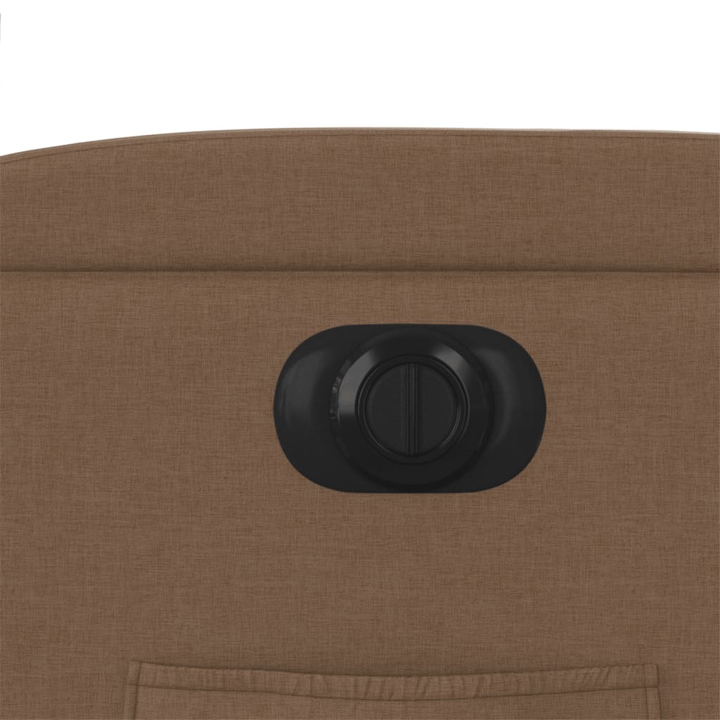 Električni naslanjač s funkcijo vstajanja rjavo blago - slika 13