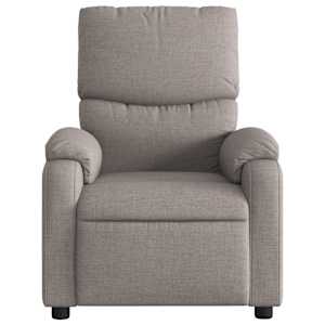 Elektrické masážní polohovací křeslo taupe textil - obrázek 9