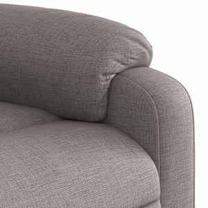 Elektrické masážní polohovací křeslo taupe textil - obrázek 11