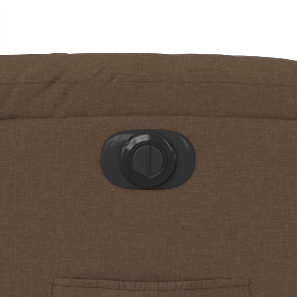 Električni naslanjač s funkcijo vstajanja rjavo blago - slika 13