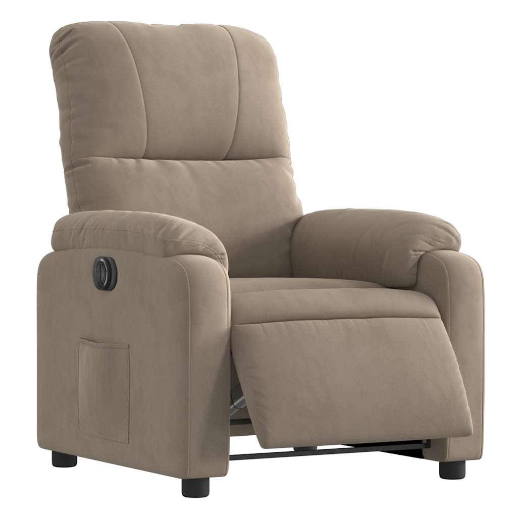 Thumbnail - vidaXL Relaxsessel Elektrisch Taupe Mikrofasergewebe