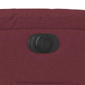 Elektrické polohovací křeslo vínové textil - obrázek 12