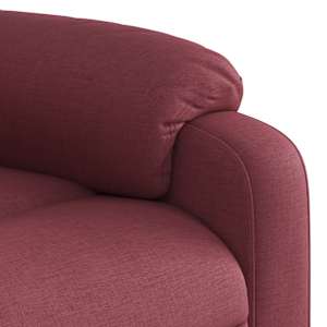 Elektrické polohovací křeslo vínové textil - obrázek 11