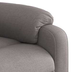 Elektrické zvedací masážní polohovací křeslo taupe textil - obrázek 11