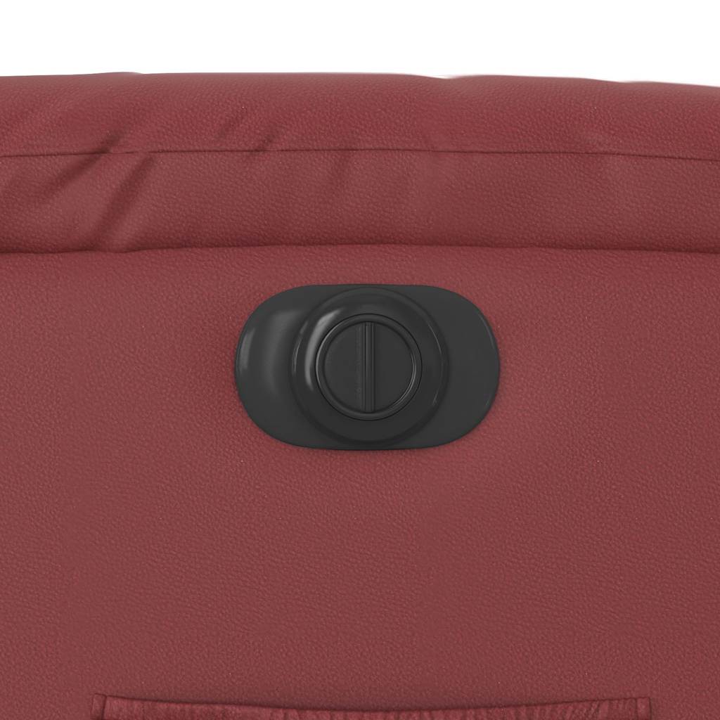 Električni naslanjač s funkcijo vstajanja vin. rdeče um. usnje - slika 13