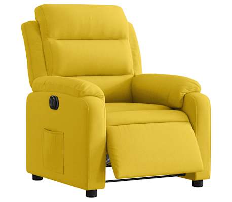 vidaXL Relaxsessel Elektrisch Gelb Samt