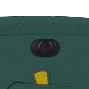 Elektrické zvedací masážní polohovací křeslo zelené textil - obrázek 13