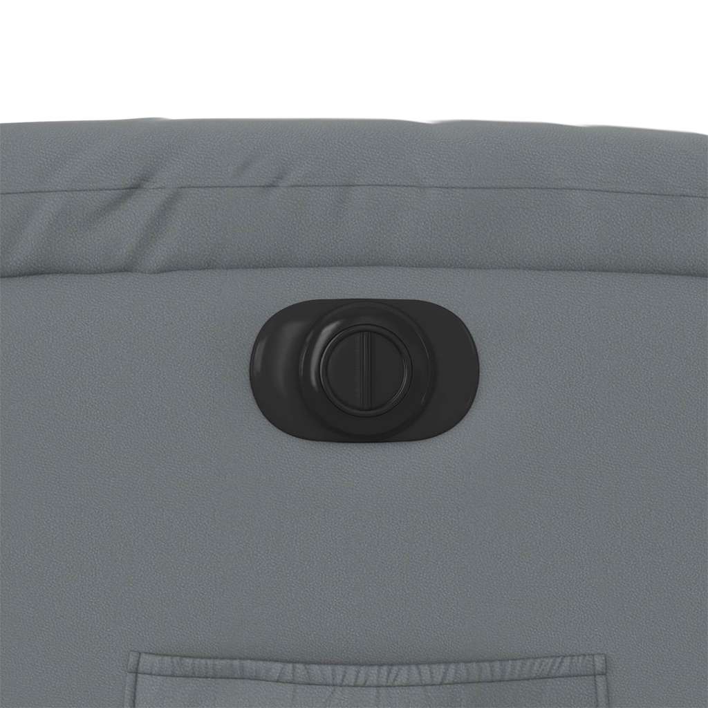 Električni naslanjač s funkcijo vstajanja sivo umetno usnje - slika 13