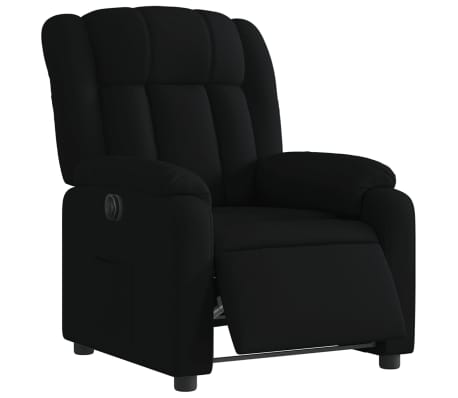 vidaXL Fauteuil inclinable électrique Noir Tissu