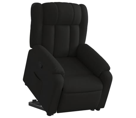 vidaXL Fauteuil inclinable noir tissu