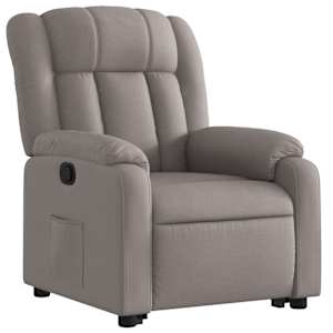 Zvedací polohovací křeslo taupe textil - obrázek 4