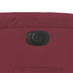 Elektrické zvedací polohovací křeslo vínové textil - obrázek 12