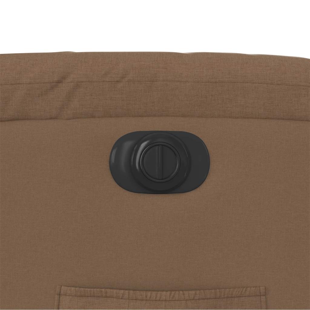 Električni naslanjač s funkcijo vstajanja rjavo blago - slika 13