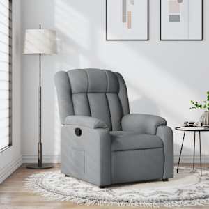 Naslanjač svetlo siv blago