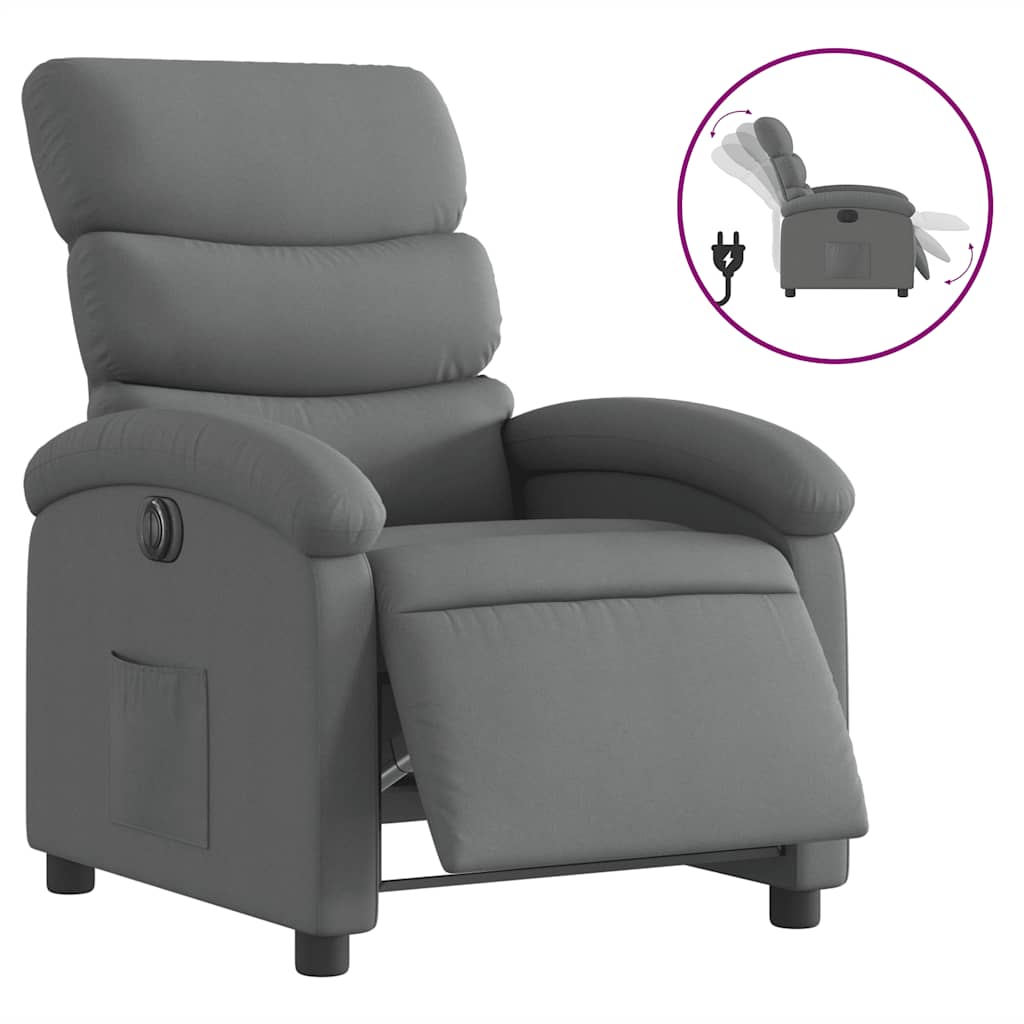 Electric Recliner Chair Dark grey