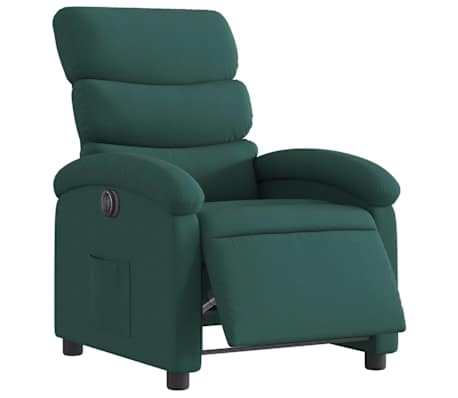 vidaXL Electric Recliner Chair Dark Green