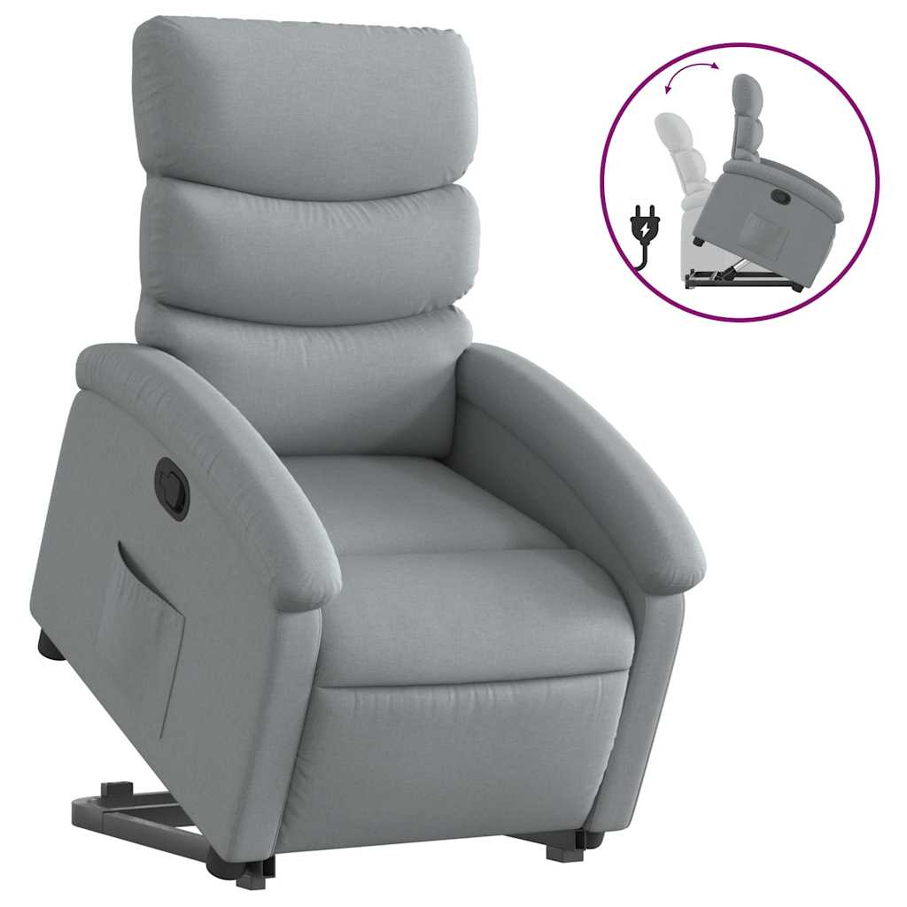 Stand Up Recliner Chair Light grey