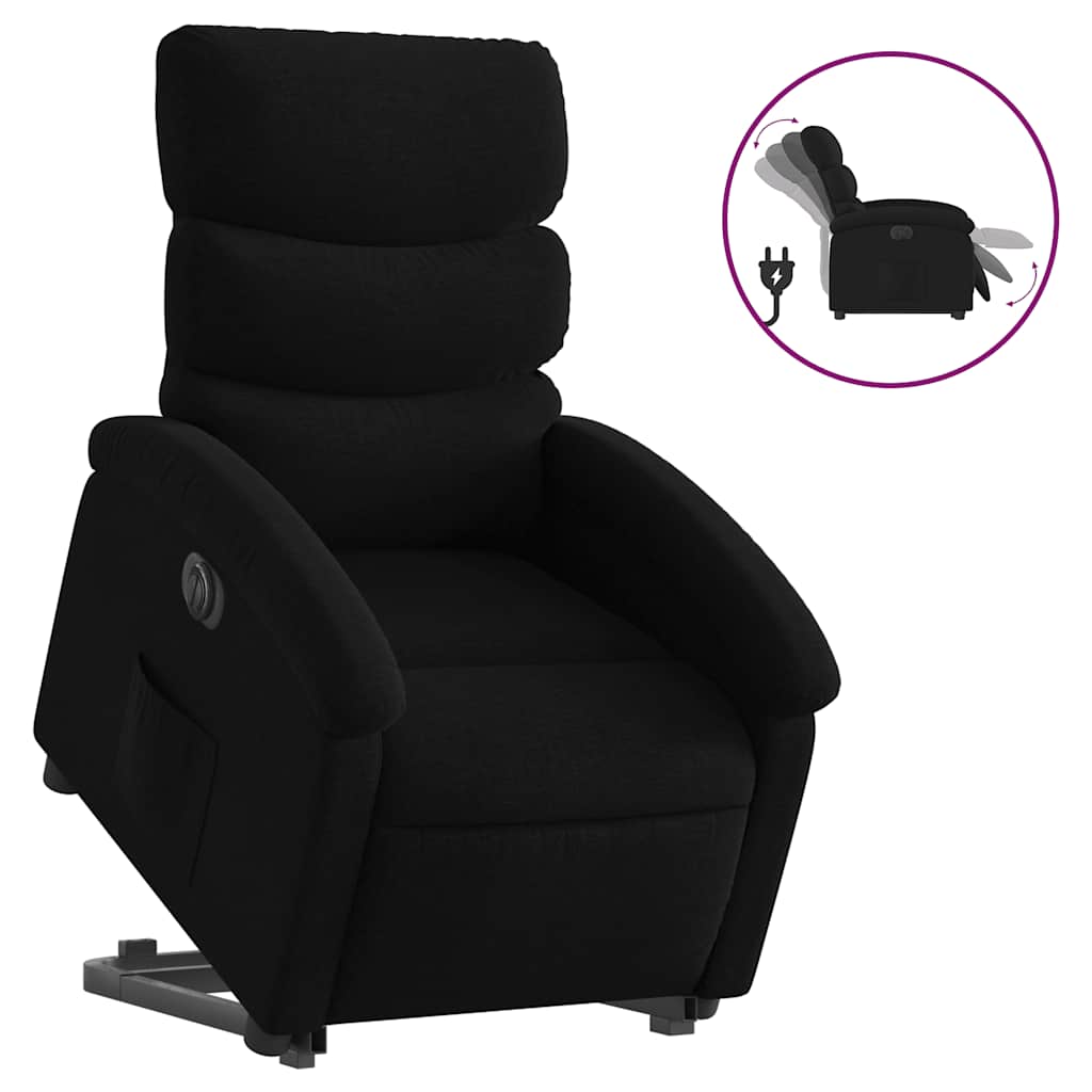 Electric Stand Up Recliner Chair Black