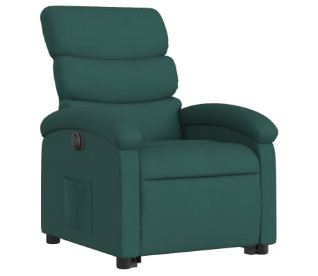 vidaXL Electric Stand Up Recliner Chair Dark Green
