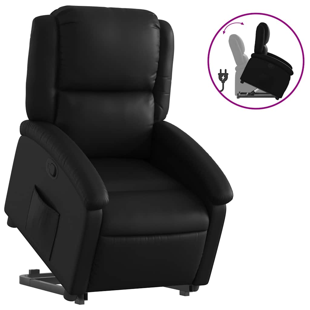 Stand Up Recliner Chair Black