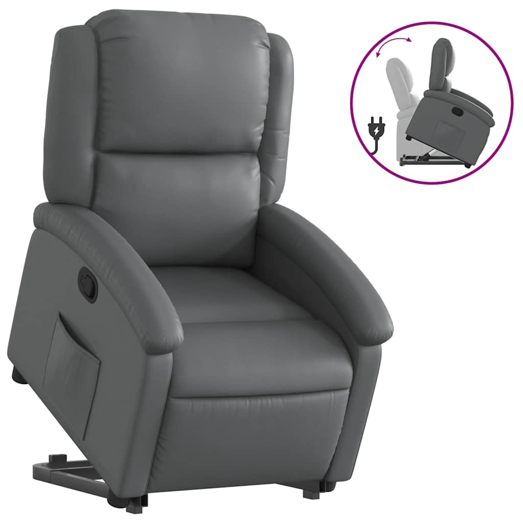 Stand Up Recliner Chair Gray