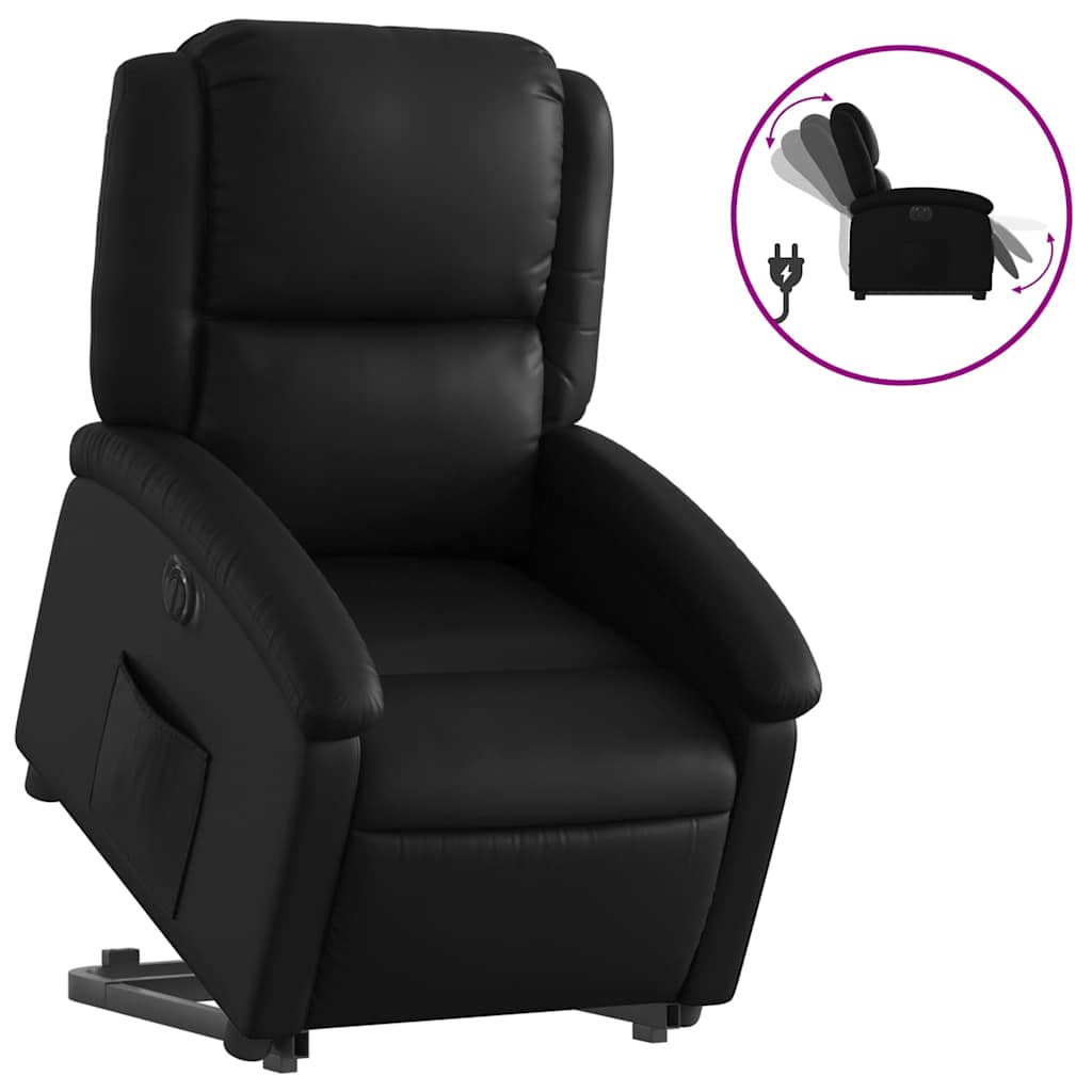 Stand up Recliner Chair Power Lift Reclining Armchair Faux Leather vidaXL - Picture 13 of 48