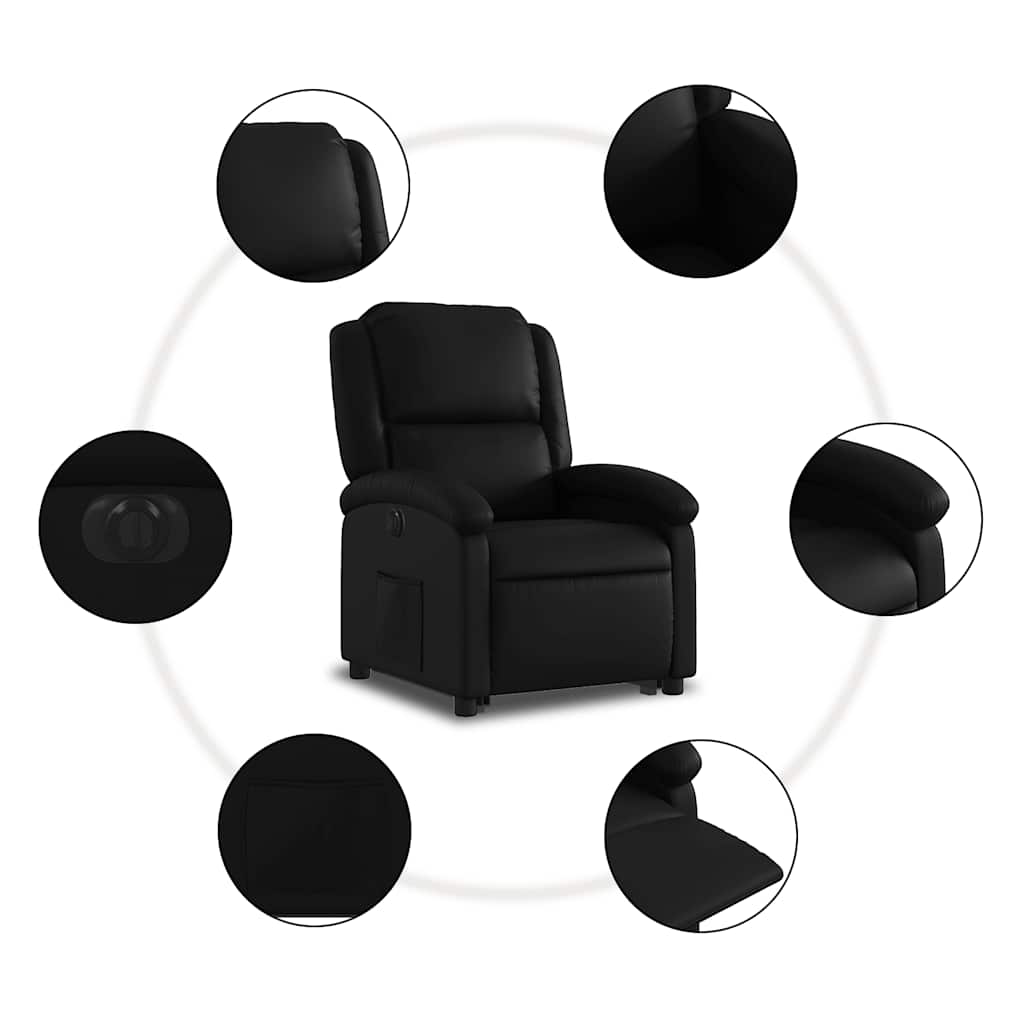Stand up Recliner Chair Power Lift Reclining Armchair Faux Leather vidaXL - Picture 20 of 48