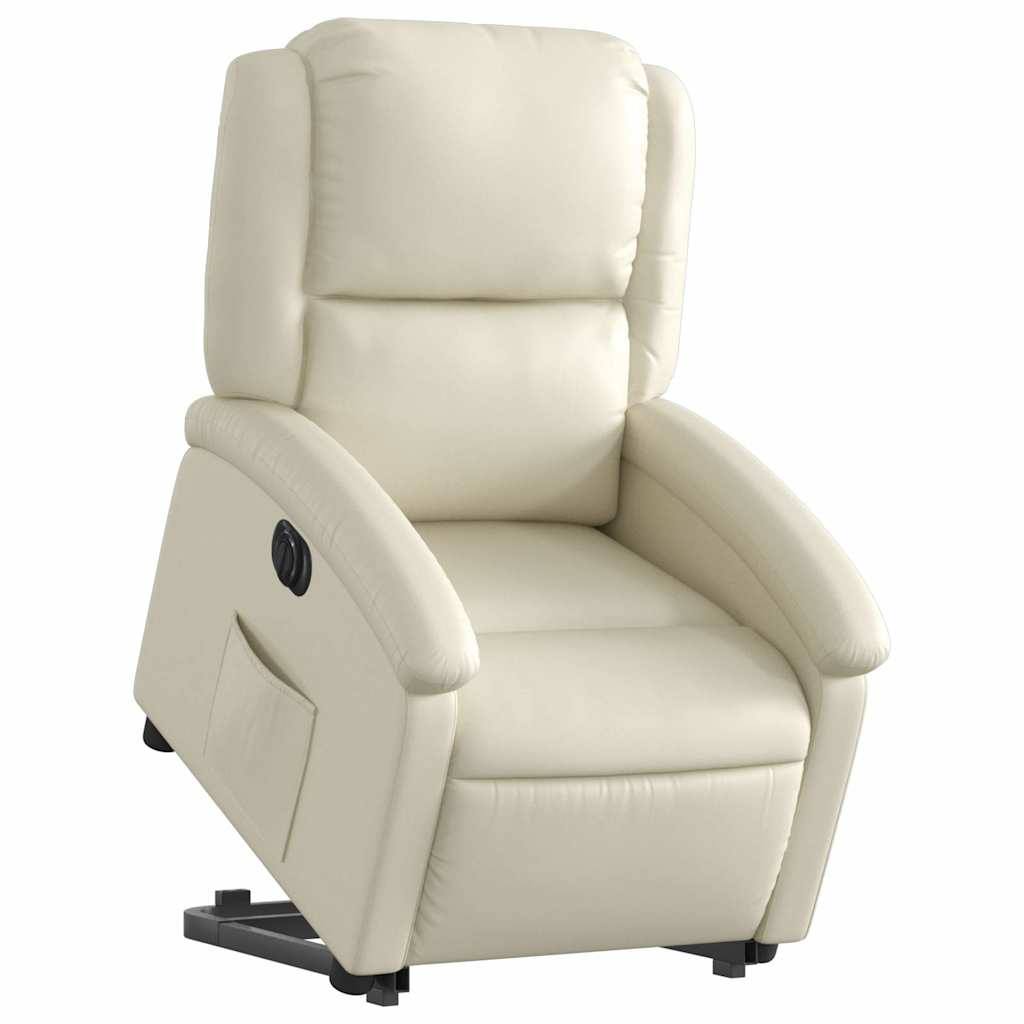 Stand up Recliner Chair Power Lift Reclining Armchair Faux Leather vidaXL - Picture 28 of 48